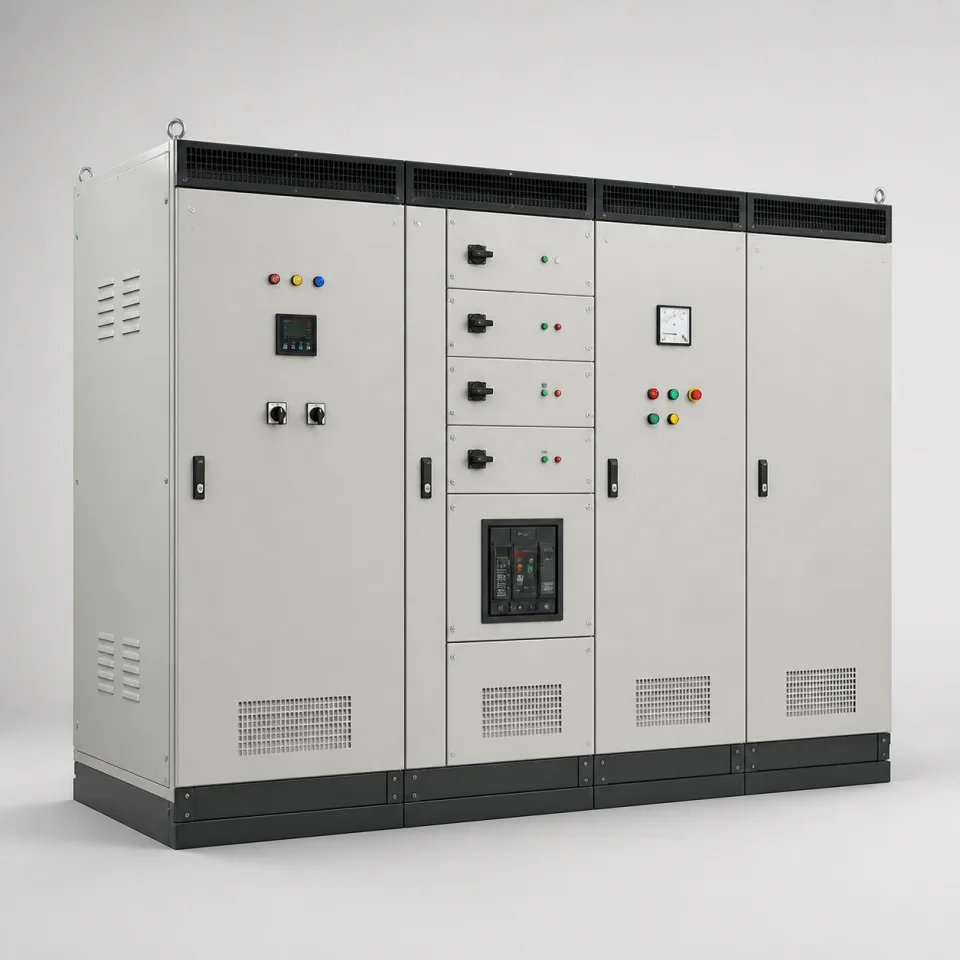 Custom low-voltage electrical switchboard cabinet